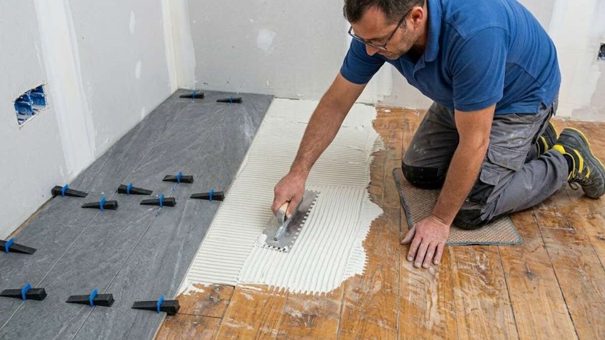 Poser du carrelage sur du bois : c&rsquo;est possible, mais pas n&rsquo;importe comment