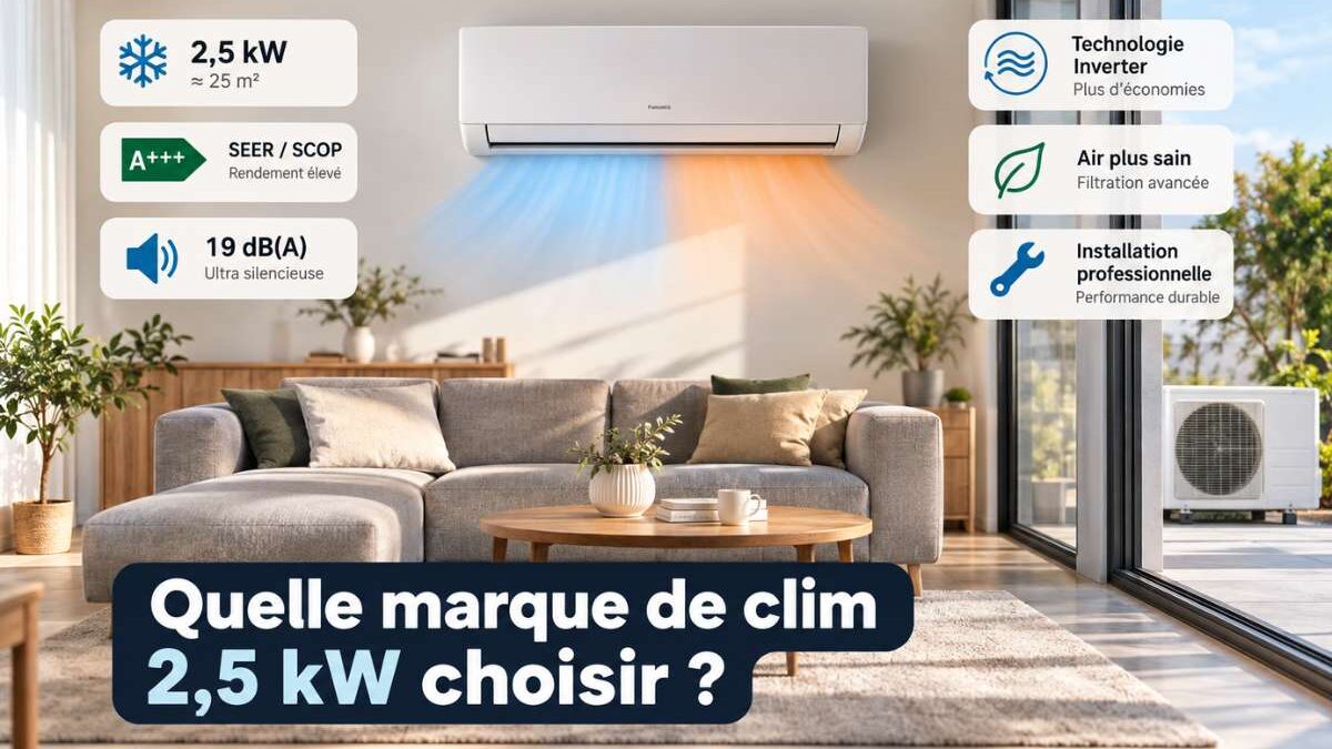 Quelle marque de clim 2,5 kW choisir ?