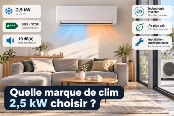 Quelle marque de clim 2,5 kW choisir ?