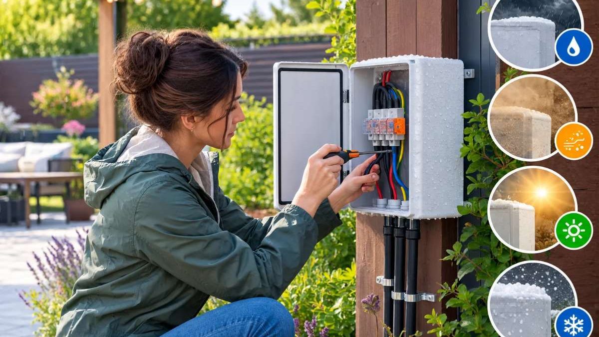 Comment protéger les connexions électriques dans les espaces extérieurs